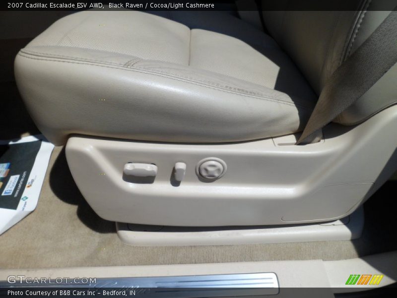 Black Raven / Cocoa/Light Cashmere 2007 Cadillac Escalade ESV AWD