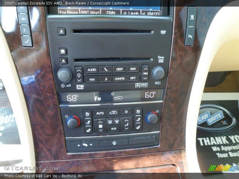 Black Raven / Cocoa/Light Cashmere 2007 Cadillac Escalade ESV AWD