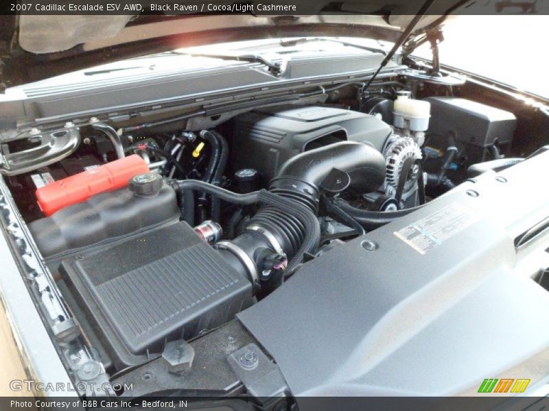 Black Raven / Cocoa/Light Cashmere 2007 Cadillac Escalade ESV AWD