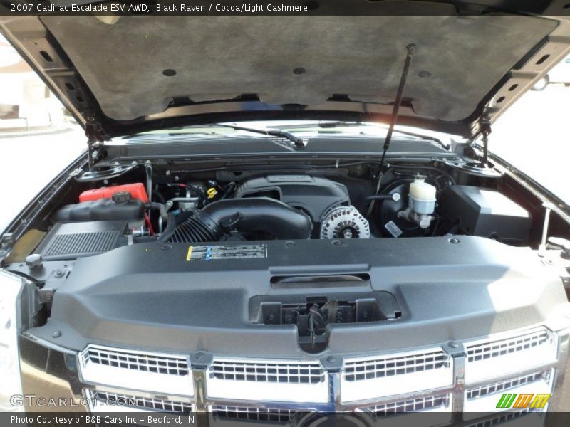 Black Raven / Cocoa/Light Cashmere 2007 Cadillac Escalade ESV AWD