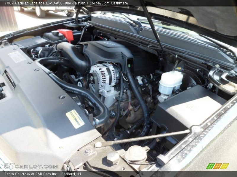 Black Raven / Cocoa/Light Cashmere 2007 Cadillac Escalade ESV AWD