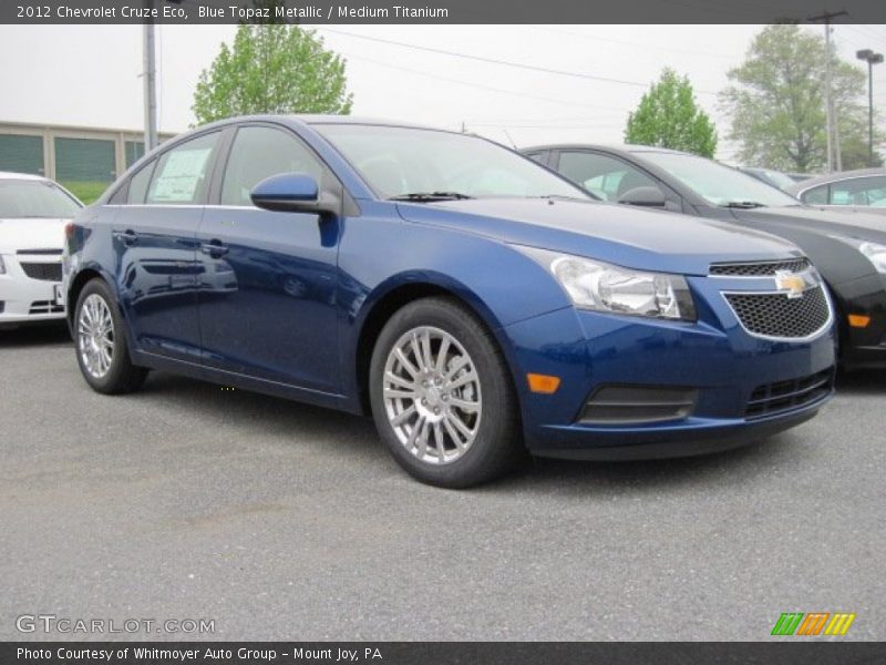 Blue Topaz Metallic / Medium Titanium 2012 Chevrolet Cruze Eco