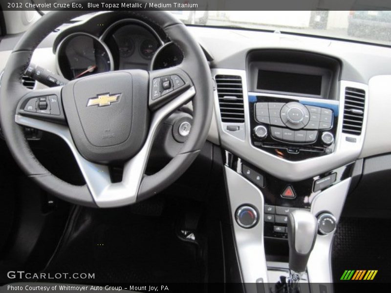 Blue Topaz Metallic / Medium Titanium 2012 Chevrolet Cruze Eco