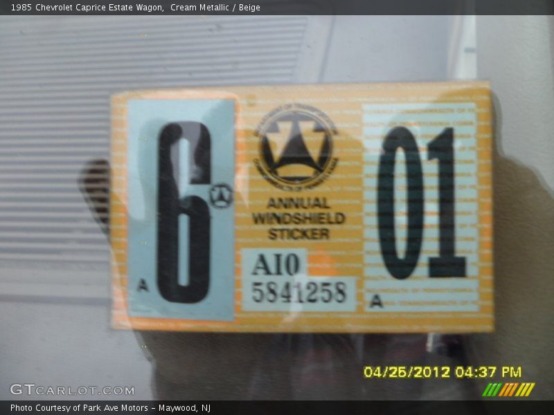 Cream Metallic / Beige 1985 Chevrolet Caprice Estate Wagon