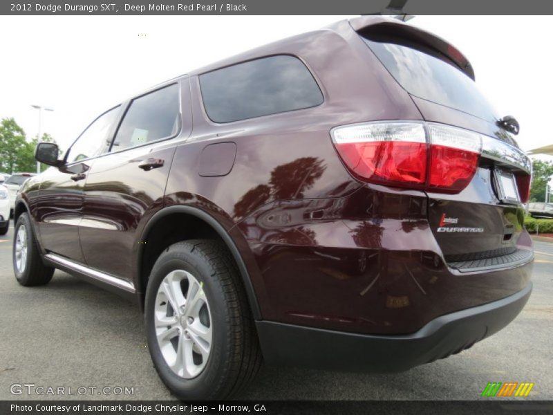 Deep Molten Red Pearl / Black 2012 Dodge Durango SXT