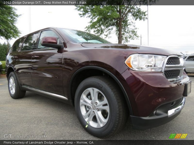 Deep Molten Red Pearl / Black 2012 Dodge Durango SXT