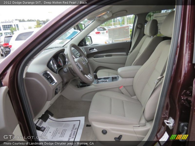Deep Molten Red Pearl / Black 2012 Dodge Durango SXT