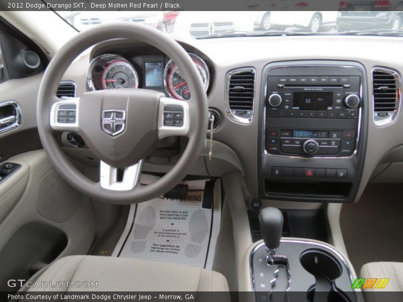 Deep Molten Red Pearl / Black 2012 Dodge Durango SXT