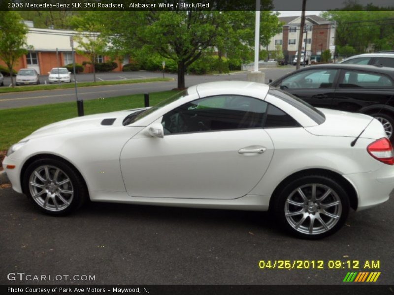 Alabaster White / Black/Red 2006 Mercedes-Benz SLK 350 Roadster