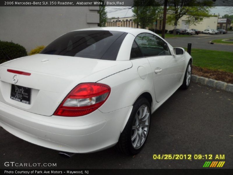 Alabaster White / Black/Red 2006 Mercedes-Benz SLK 350 Roadster