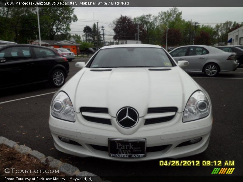 Alabaster White / Black/Red 2006 Mercedes-Benz SLK 350 Roadster