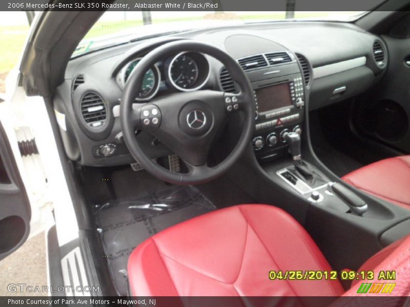 Alabaster White / Black/Red 2006 Mercedes-Benz SLK 350 Roadster
