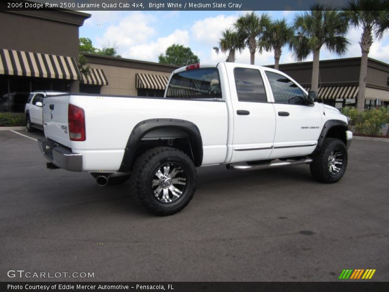 Bright White / Medium Slate Gray 2006 Dodge Ram 2500 Laramie Quad Cab 4x4