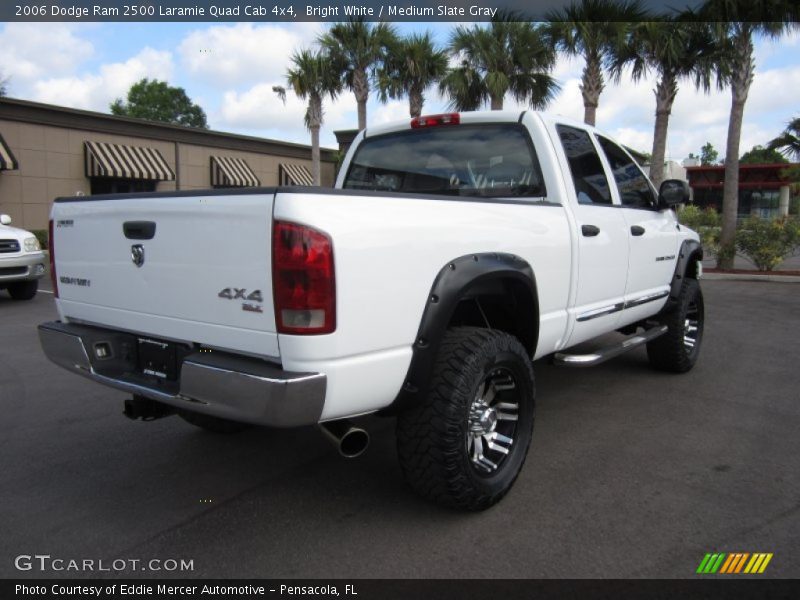 Bright White / Medium Slate Gray 2006 Dodge Ram 2500 Laramie Quad Cab 4x4