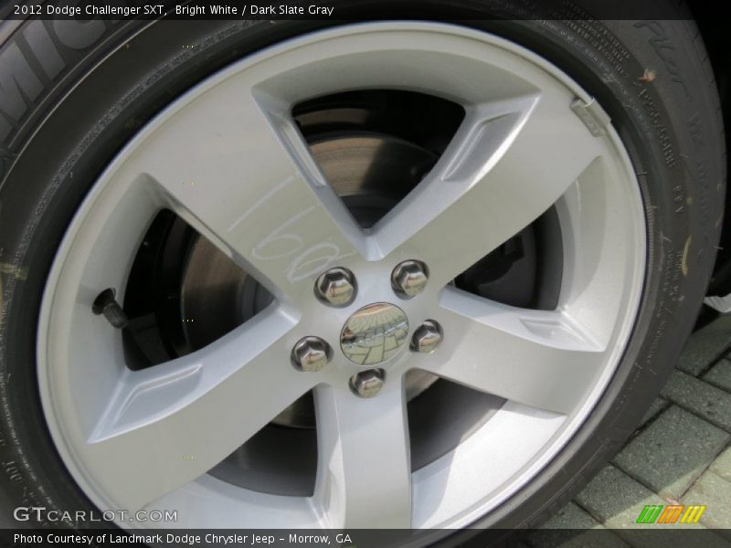 Bright White / Dark Slate Gray 2012 Dodge Challenger SXT