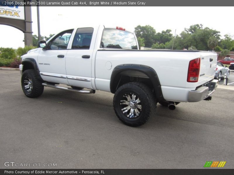 Bright White / Medium Slate Gray 2006 Dodge Ram 2500 Laramie Quad Cab 4x4