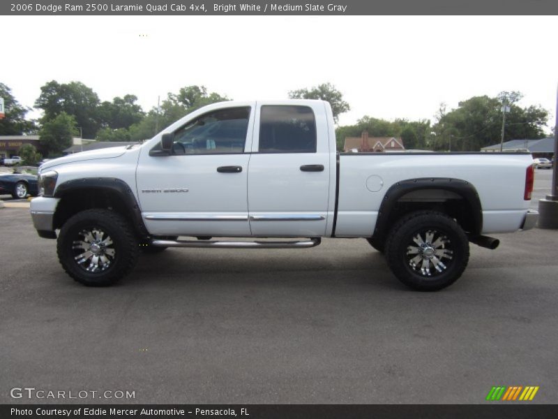 Bright White / Medium Slate Gray 2006 Dodge Ram 2500 Laramie Quad Cab 4x4