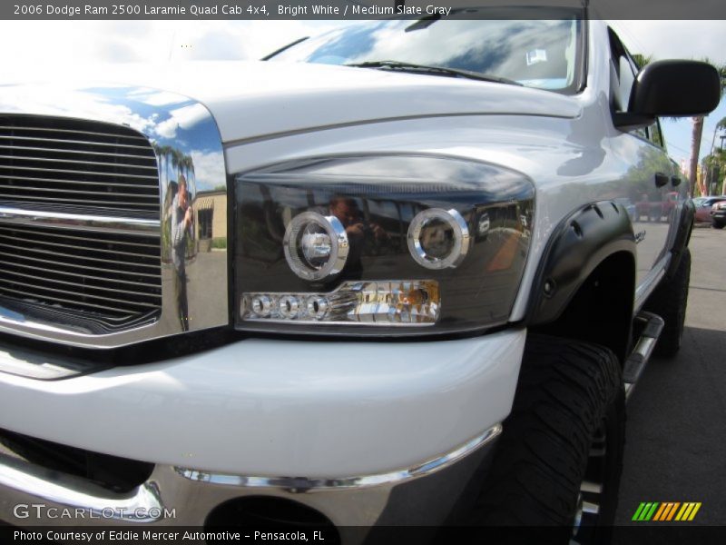 Bright White / Medium Slate Gray 2006 Dodge Ram 2500 Laramie Quad Cab 4x4