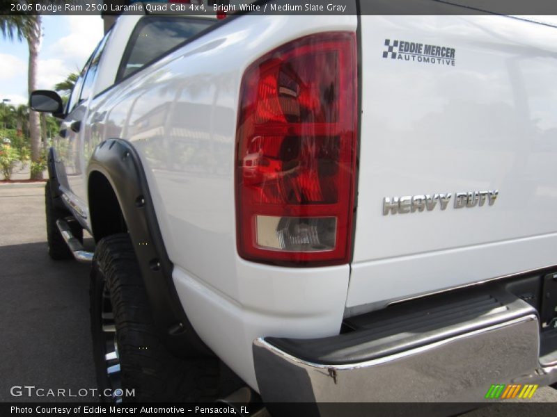 Bright White / Medium Slate Gray 2006 Dodge Ram 2500 Laramie Quad Cab 4x4