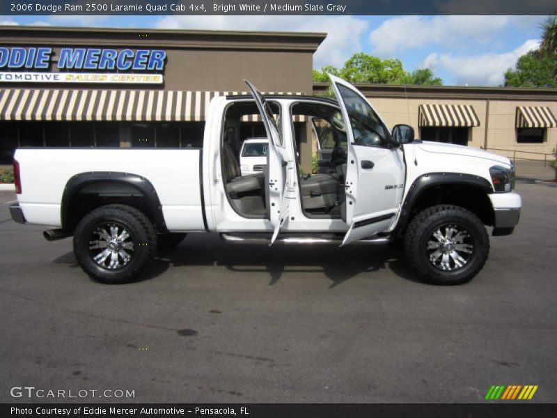 Bright White / Medium Slate Gray 2006 Dodge Ram 2500 Laramie Quad Cab 4x4