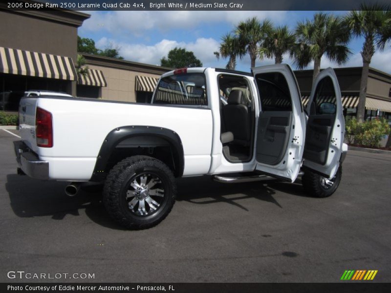 Bright White / Medium Slate Gray 2006 Dodge Ram 2500 Laramie Quad Cab 4x4
