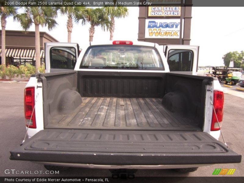 Bright White / Medium Slate Gray 2006 Dodge Ram 2500 Laramie Quad Cab 4x4