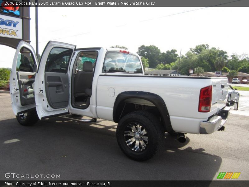 Bright White / Medium Slate Gray 2006 Dodge Ram 2500 Laramie Quad Cab 4x4