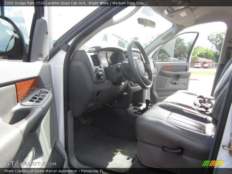 Bright White / Medium Slate Gray 2006 Dodge Ram 2500 Laramie Quad Cab 4x4