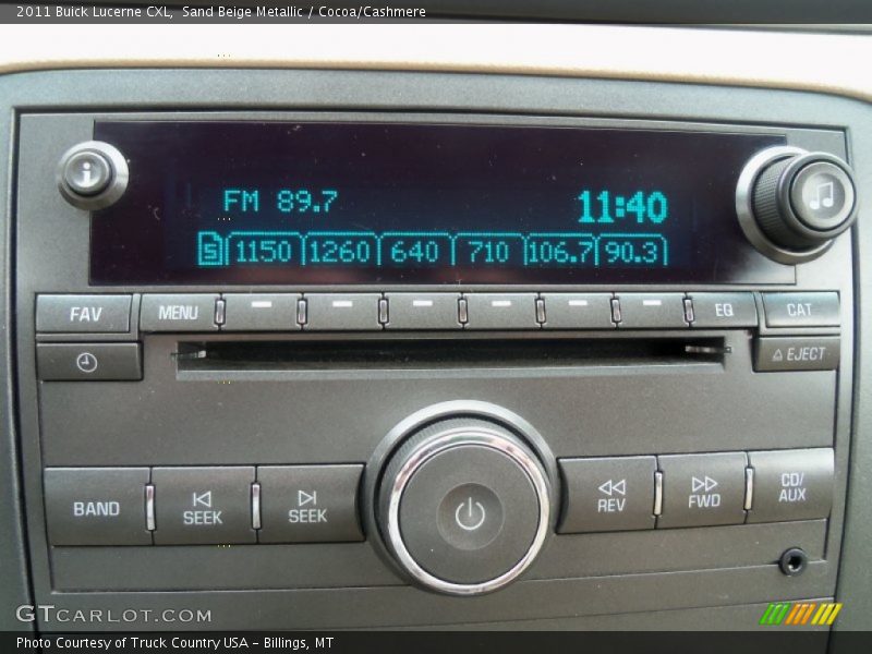 Sand Beige Metallic / Cocoa/Cashmere 2011 Buick Lucerne CXL