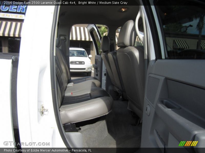 Bright White / Medium Slate Gray 2006 Dodge Ram 2500 Laramie Quad Cab 4x4