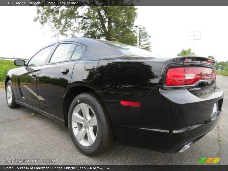 Pitch Black / Black 2012 Dodge Charger SE