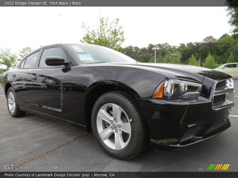 Pitch Black / Black 2012 Dodge Charger SE