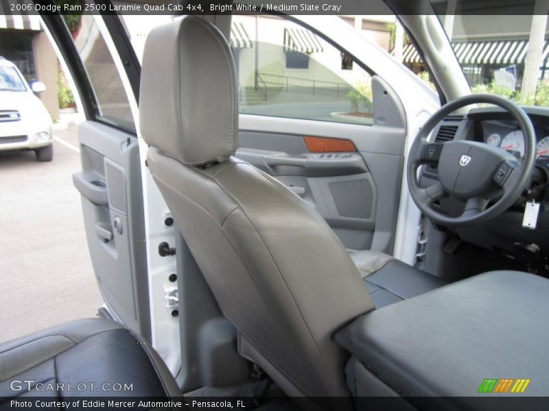 Bright White / Medium Slate Gray 2006 Dodge Ram 2500 Laramie Quad Cab 4x4