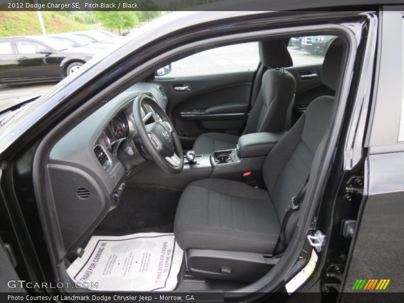 Pitch Black / Black 2012 Dodge Charger SE
