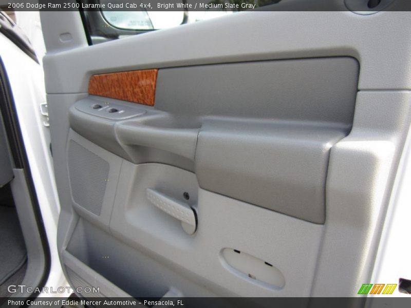 Bright White / Medium Slate Gray 2006 Dodge Ram 2500 Laramie Quad Cab 4x4