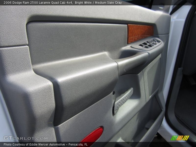 Bright White / Medium Slate Gray 2006 Dodge Ram 2500 Laramie Quad Cab 4x4