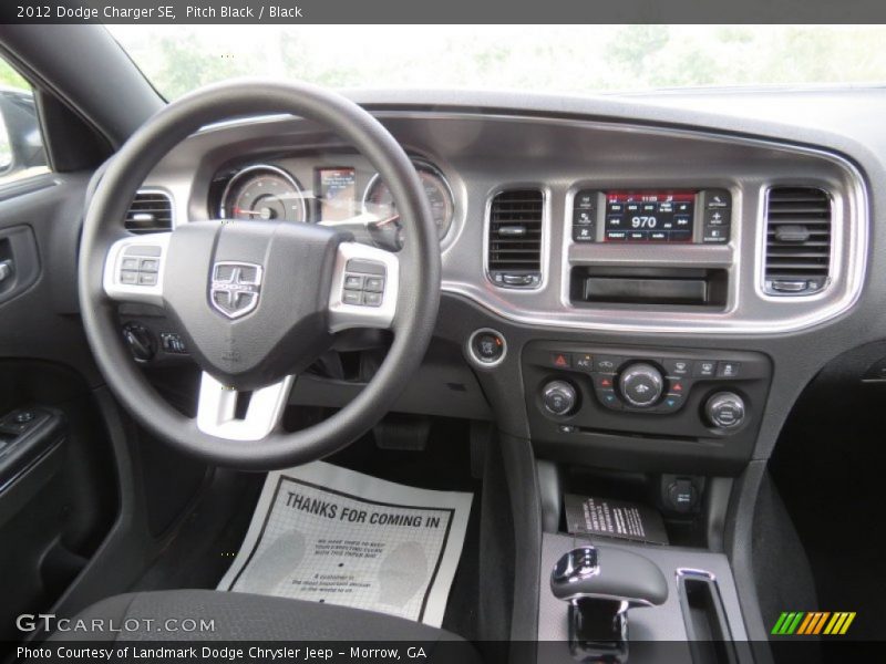 Pitch Black / Black 2012 Dodge Charger SE