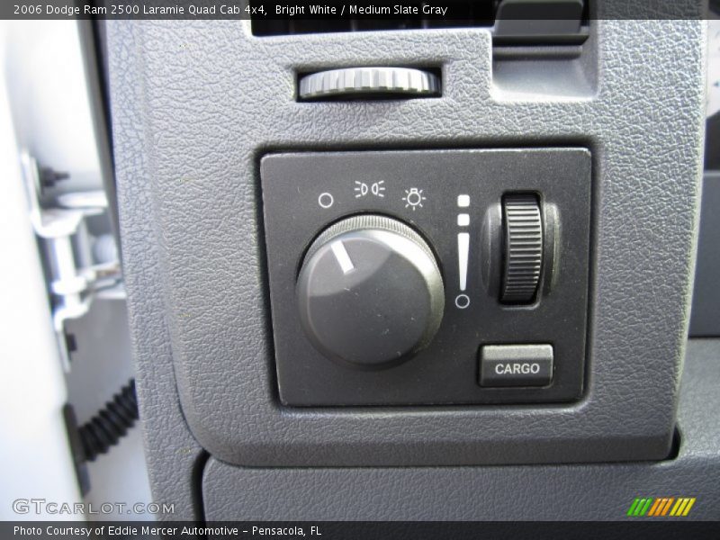 Bright White / Medium Slate Gray 2006 Dodge Ram 2500 Laramie Quad Cab 4x4