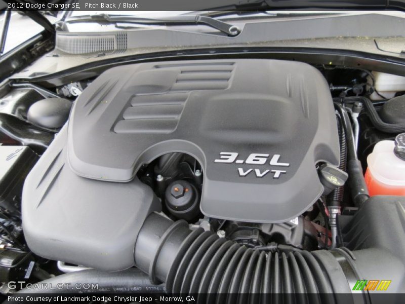 Pitch Black / Black 2012 Dodge Charger SE