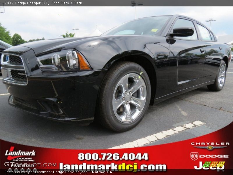 Pitch Black / Black 2012 Dodge Charger SXT