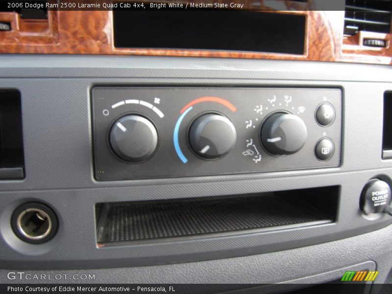 Bright White / Medium Slate Gray 2006 Dodge Ram 2500 Laramie Quad Cab 4x4