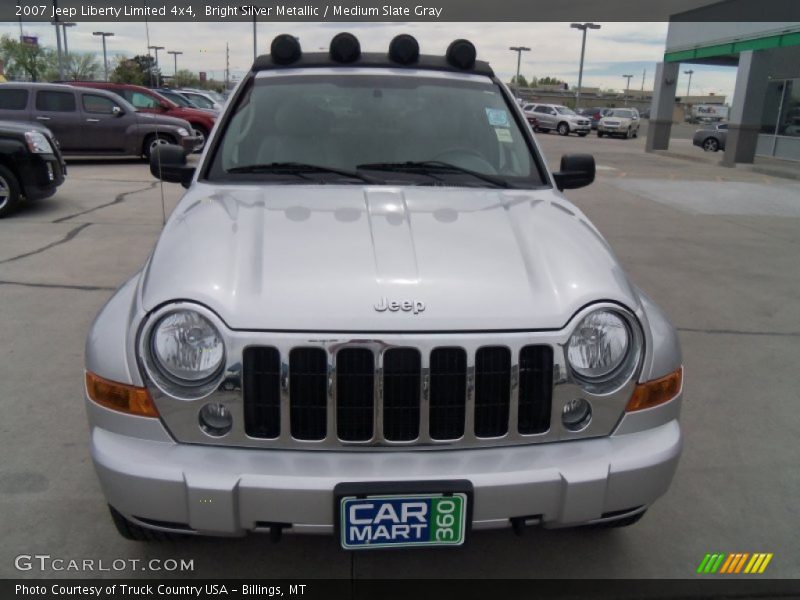 Bright Silver Metallic / Medium Slate Gray 2007 Jeep Liberty Limited 4x4