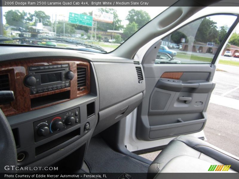 Bright White / Medium Slate Gray 2006 Dodge Ram 2500 Laramie Quad Cab 4x4