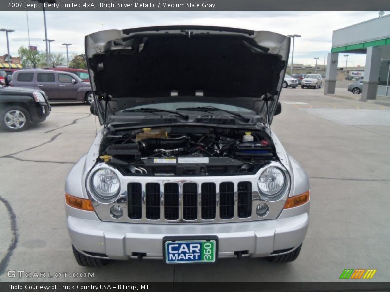 Bright Silver Metallic / Medium Slate Gray 2007 Jeep Liberty Limited 4x4