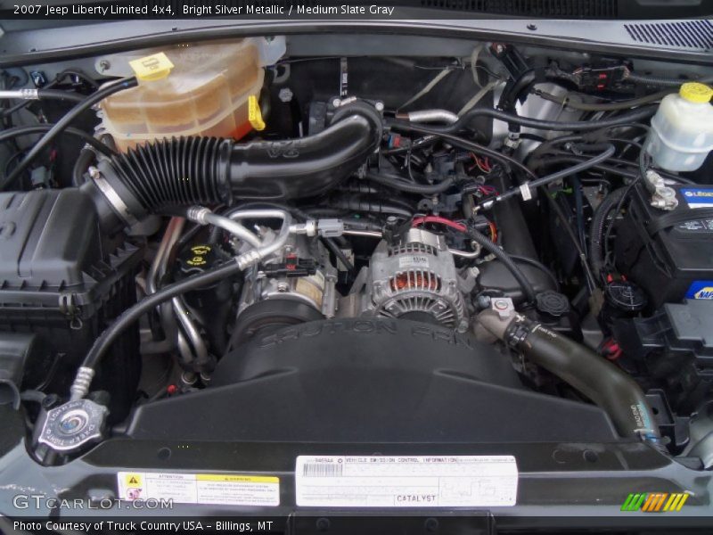 Bright Silver Metallic / Medium Slate Gray 2007 Jeep Liberty Limited 4x4