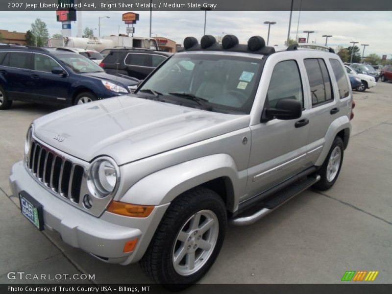 Bright Silver Metallic / Medium Slate Gray 2007 Jeep Liberty Limited 4x4