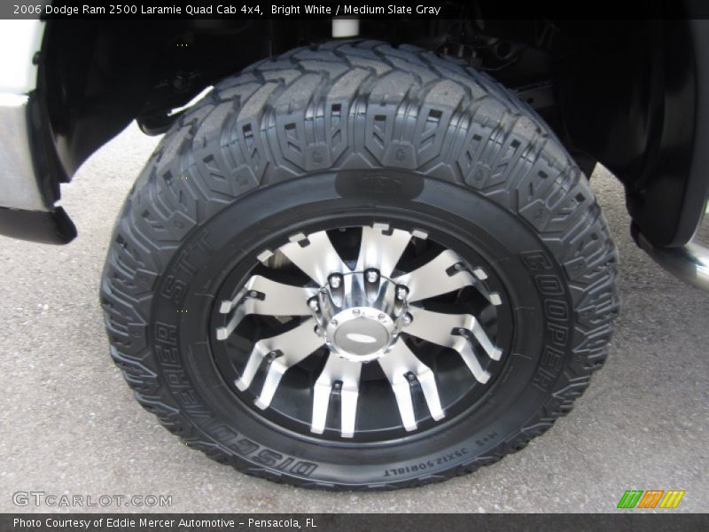 Bright White / Medium Slate Gray 2006 Dodge Ram 2500 Laramie Quad Cab 4x4