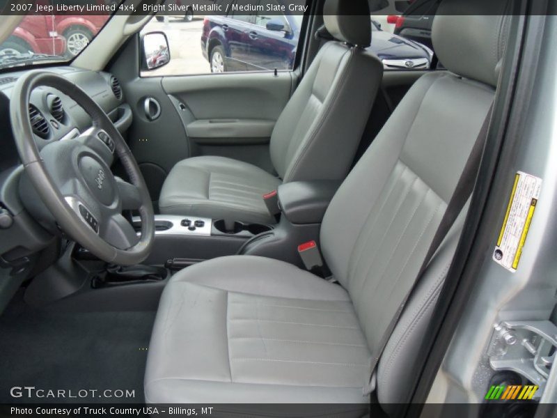 Bright Silver Metallic / Medium Slate Gray 2007 Jeep Liberty Limited 4x4