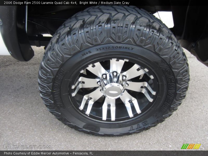 Bright White / Medium Slate Gray 2006 Dodge Ram 2500 Laramie Quad Cab 4x4