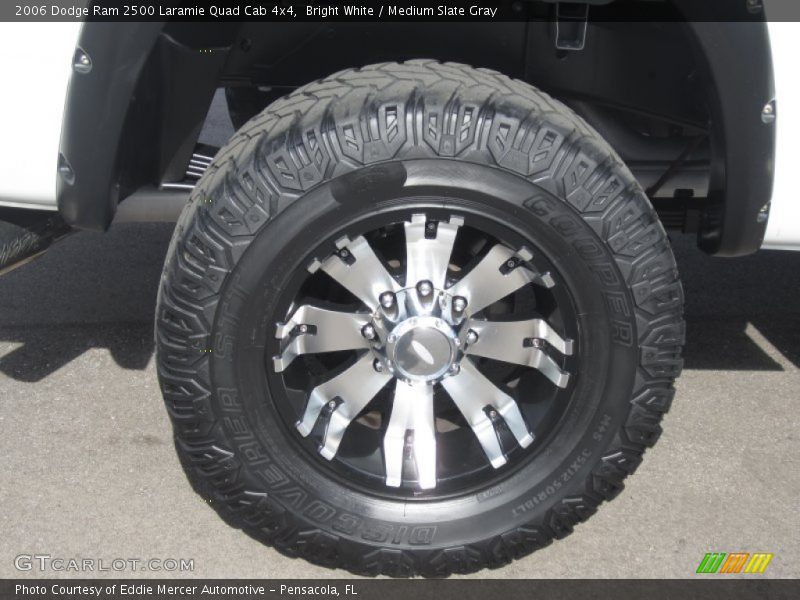 Bright White / Medium Slate Gray 2006 Dodge Ram 2500 Laramie Quad Cab 4x4